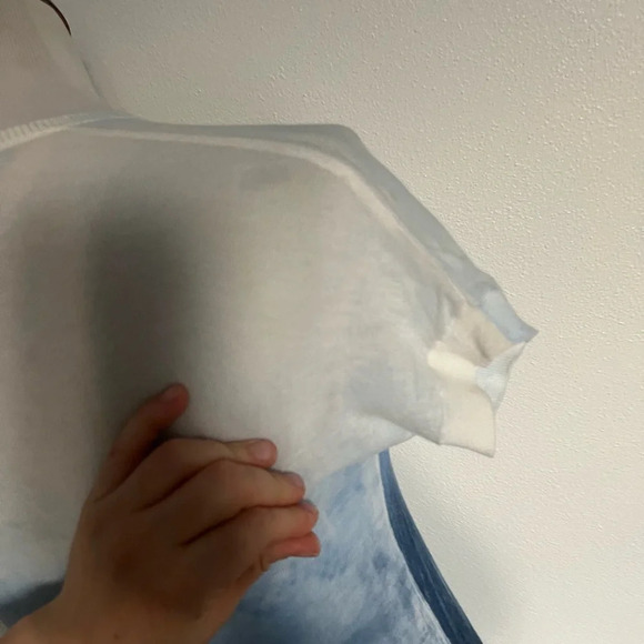 Marika Charles Blue Flowers Hand Printed Sweater, size 2 - Picture 7 of 8